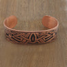 Men's Etched Copper 'Unity' Cuff Bracelet