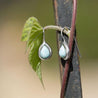 Larimar Pear Shape Earrings - By E Artisan Jewelry
