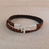 Leather Wrap Bracelet - By E Artisan Jewelry