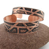 Men's Etched Copper 'Life' Cuff Bracelet