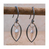 Oxidized Sterling Silver with Spikes Earrings - By E Artisan Jewelry