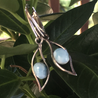 Sterling Silver and Larimar Earrings - By E Artisan Jewelry