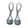 Larimar Earrings - By E Artisan Jewelry