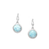 Larimar post earrings By E Artisan Jewelry