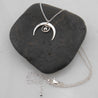 3 Moons Sterling Silver Necklace - By E Artisan Jewelry