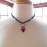 Tuareg 99.9% Pure Silver and Glass Necklace - BY E Artisan Jewelry