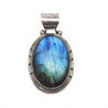 Stunning Labradorite and Sterling Silver Necklace - By E Artisan Jewerly