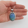 Stunning Labradorite and Sterling Silver Necklace - By E Artisan Jewerly