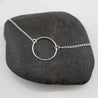 Sterling Silver Circle Minimalist Necklace - By E Artisan Jewelry