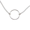 Sterling Silver Circle Minimalist Necklace - By E Artisan Jewelry