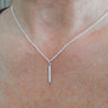 Circle and Rectangle Necklace - By E Artisan Jewelry